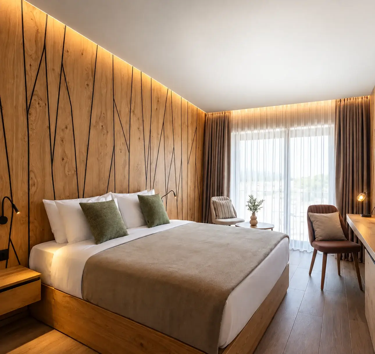 Action TESA pre-laminated board interior application example